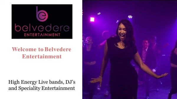 Wedding band hire Los Angeles - Belvedere Entertainment