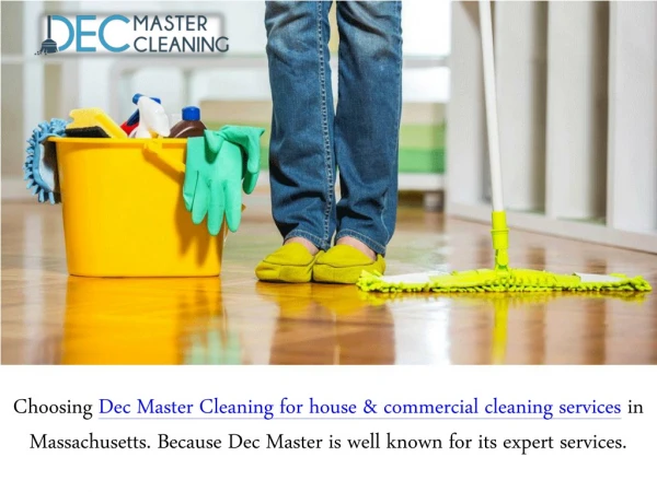 Selecting The Best House Cleaning Service Provider - Dec Master Cleaning