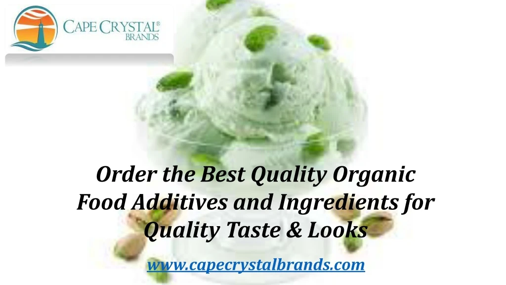 order the best quality organic food additives