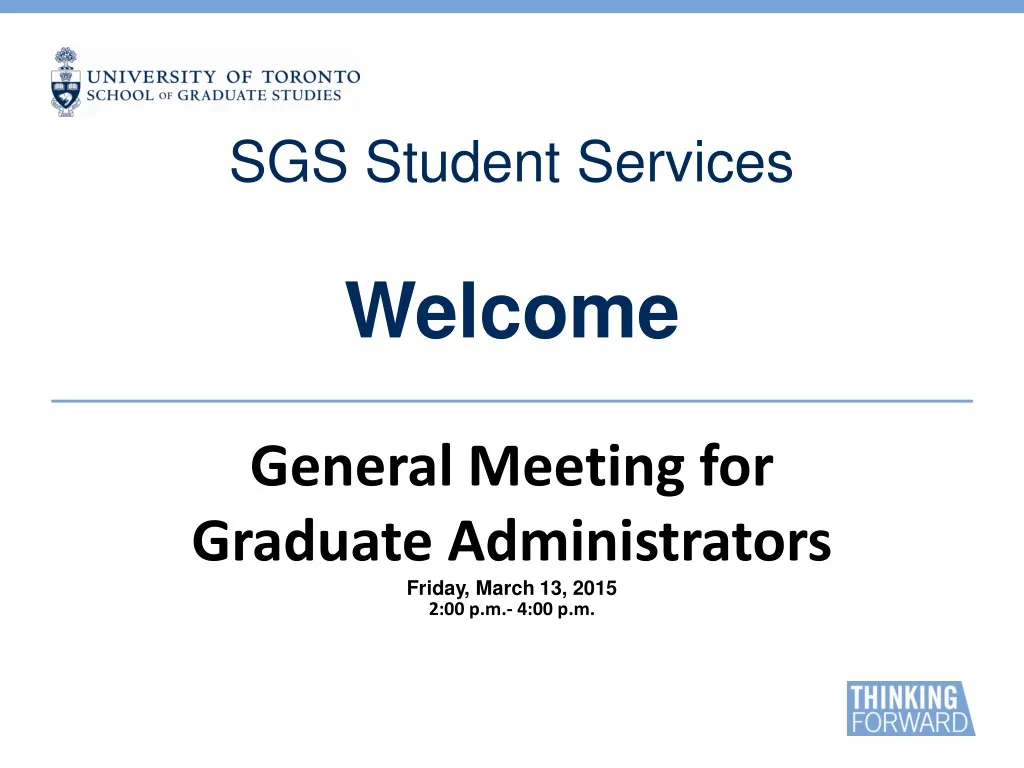sgs student services welcome