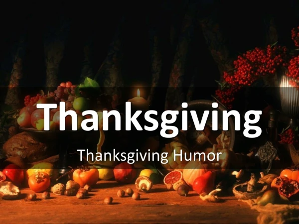 Thanksgiving Humor