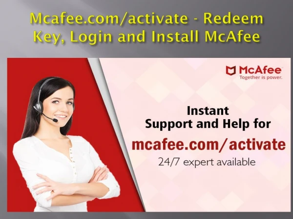 Mcafee.com/activate: Redeem Key, Login and Install McAfee