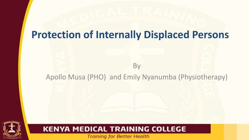 by apollo musa pho and emily nyanumba physiotherapy