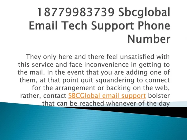 18779983739 Sbcglobal Email Tech Support Phone Number