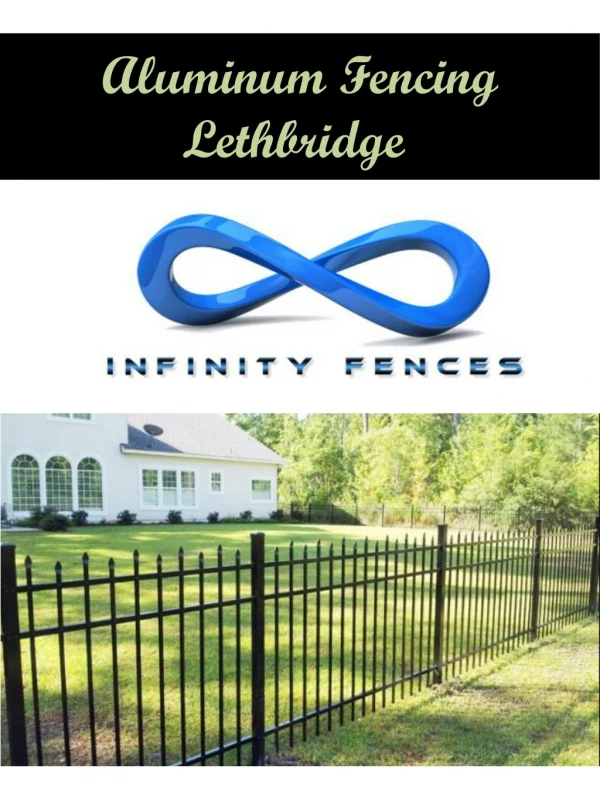 Aluminum Fencing Lethbridge