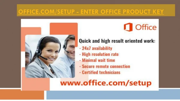 Office.Com/Setup - Enter Office Product Key