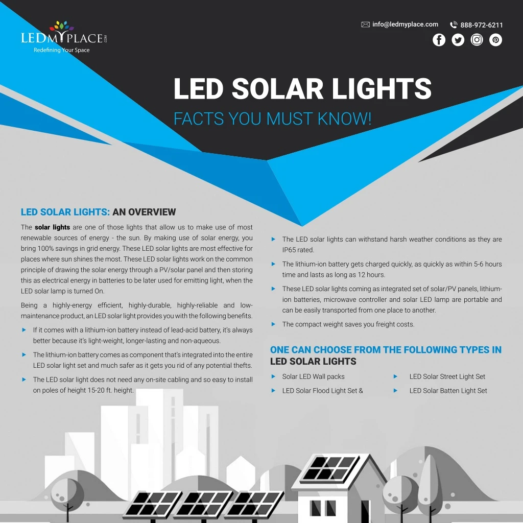 led solar lights facts you must know
