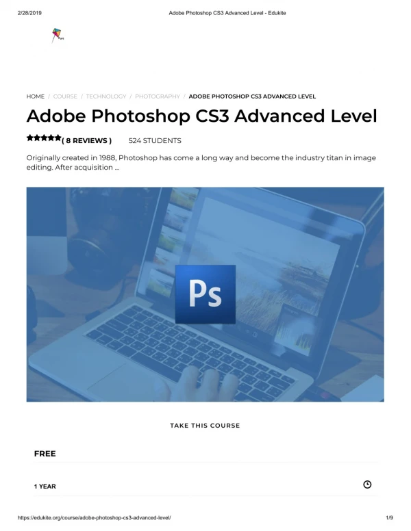 Adobe Photoshop CS3 Advanced Level - Edukite