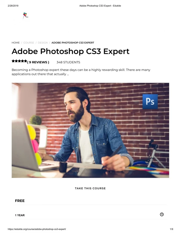 Adobe Photoshop CS3 Expert - Edukite