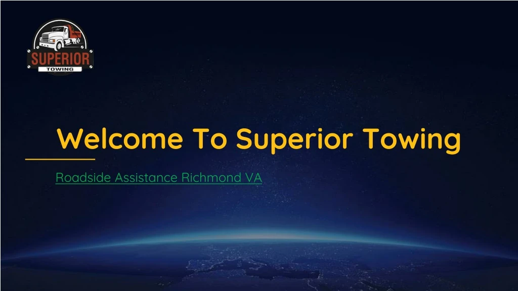 welcome to superior towing