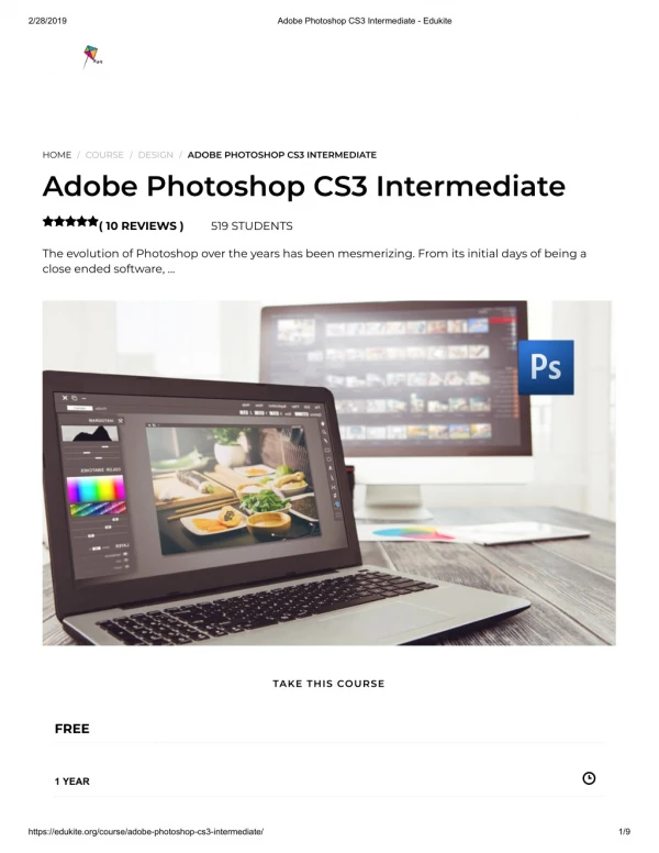 Adobe Photoshop CS3 Intermediate - Edukite