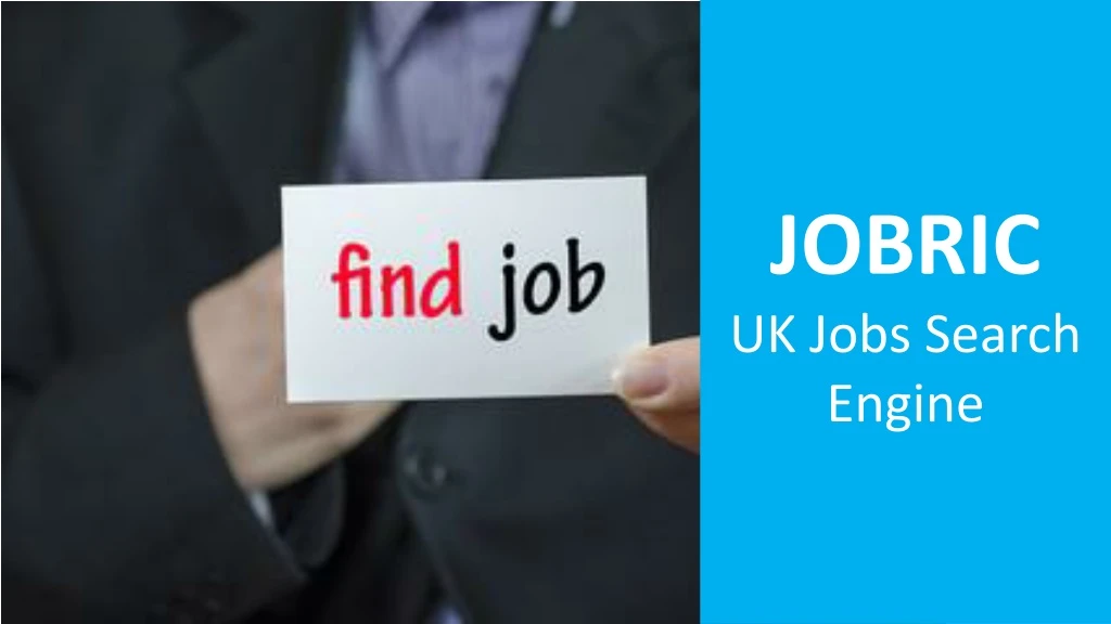 jobric uk jobs search engine