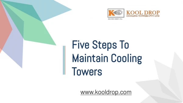 Five Steps To Maintain Cooling Towers