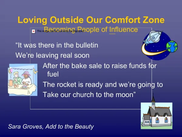 Loving Outside Our Comfort Zone Becoming People of Influence