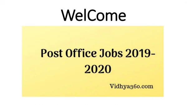 Apply For Post Office Jobs 2019-2020 | Check Latest India Post Recruitment