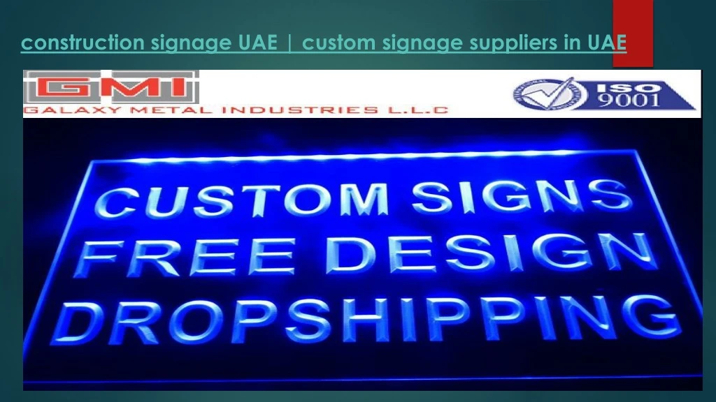 construction signage uae custom signage suppliers
