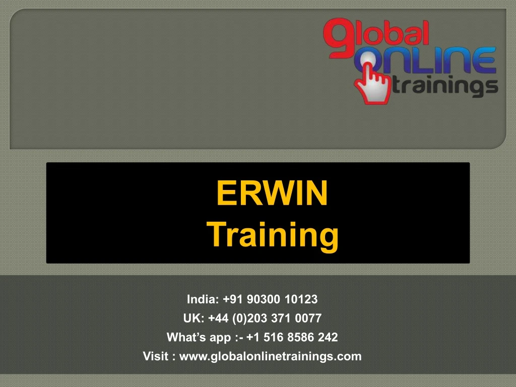 erwin training