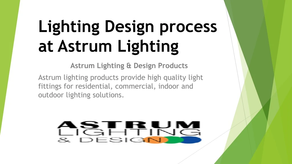 lighting design process at astrum lighting