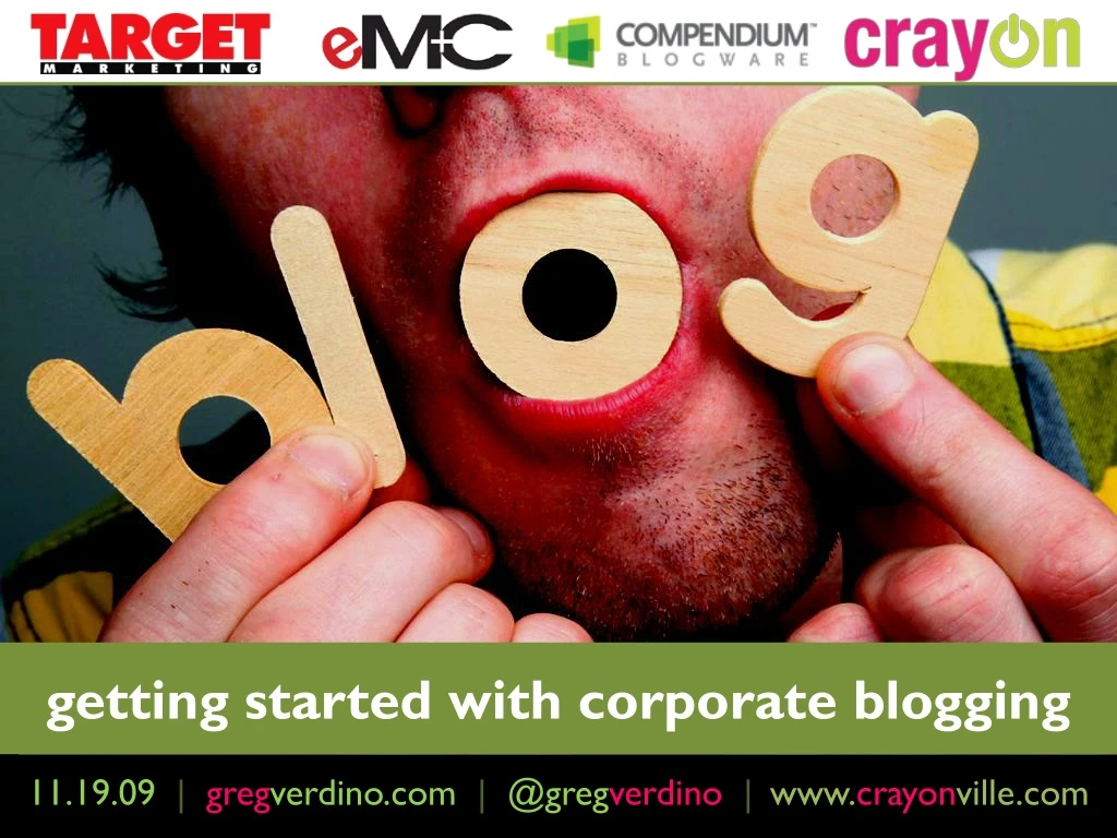 getting started with corporate blogging