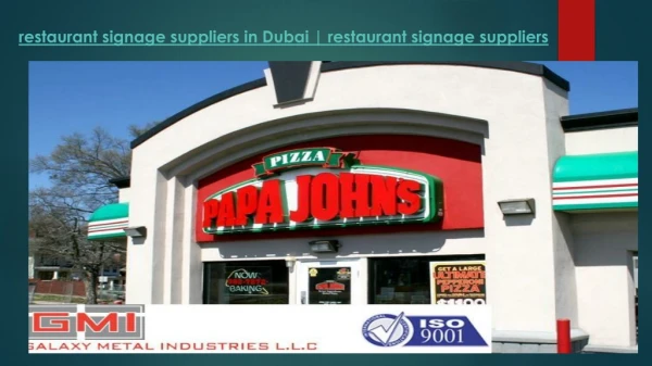 Restaurant Signage Suppliers in Dubai-restaurant Signage Suppliers