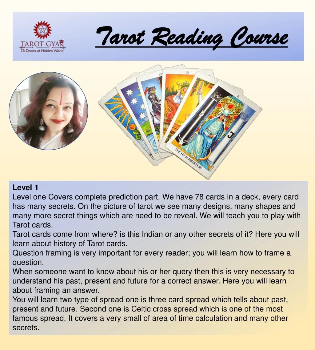 tarot reading course tarot reading course