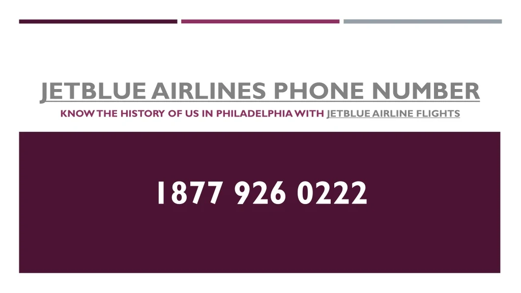 jetblue airlines phone number know the history