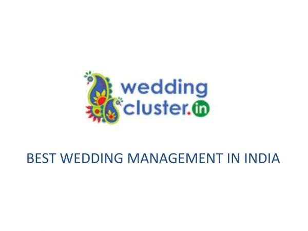 Best wedding planner in India