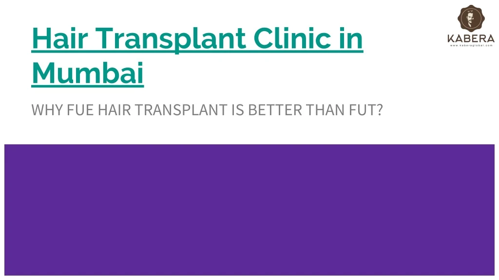 hair transplant clinic in mumbai