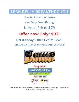 Lean Belly Breakthrough: 2-minute Belly Fat Shrinking Ritual - slide 1