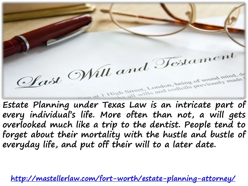 estate planning under texas law is an intricate