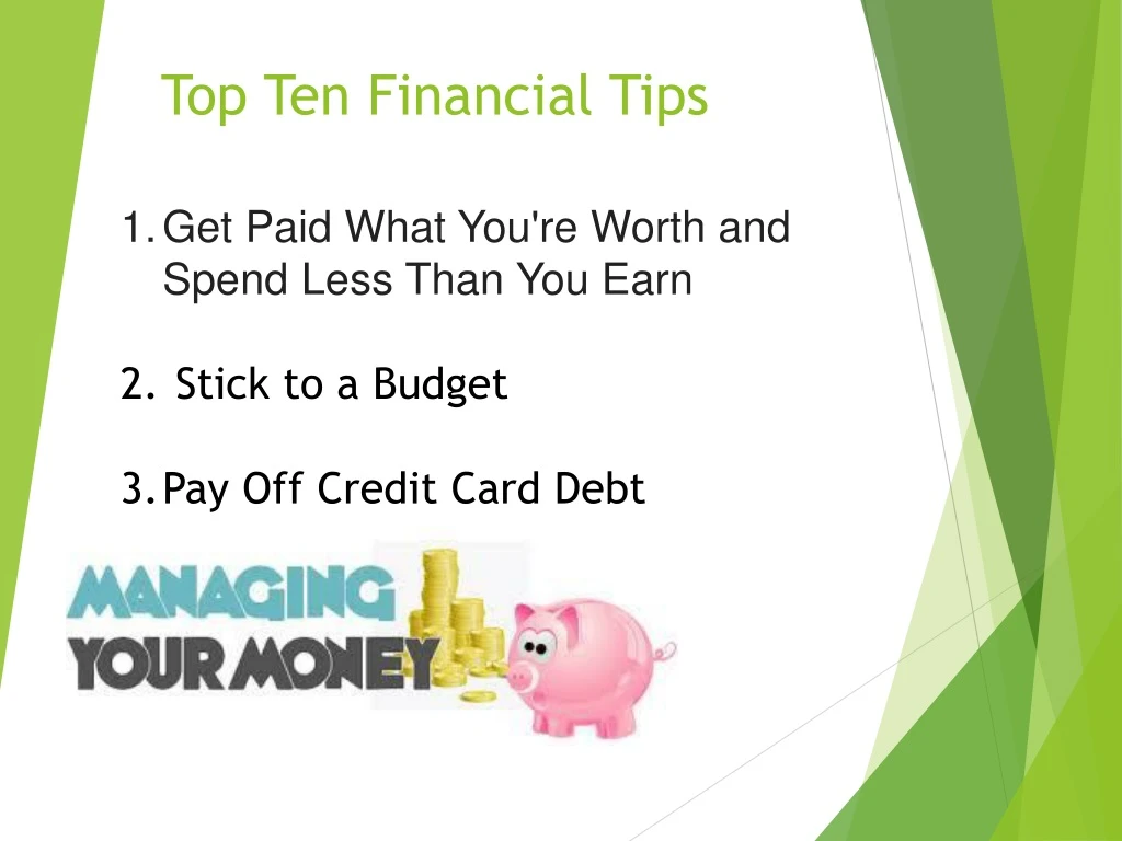 top ten financial tips
