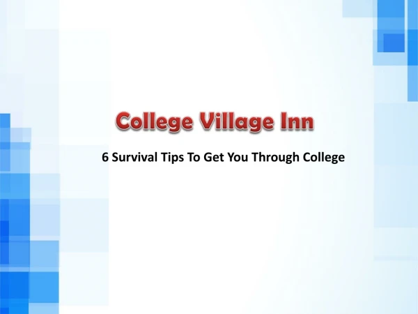 6 Survival Tips To Get You Through College