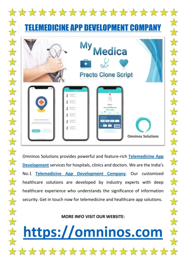 Telemedicine App Development Company