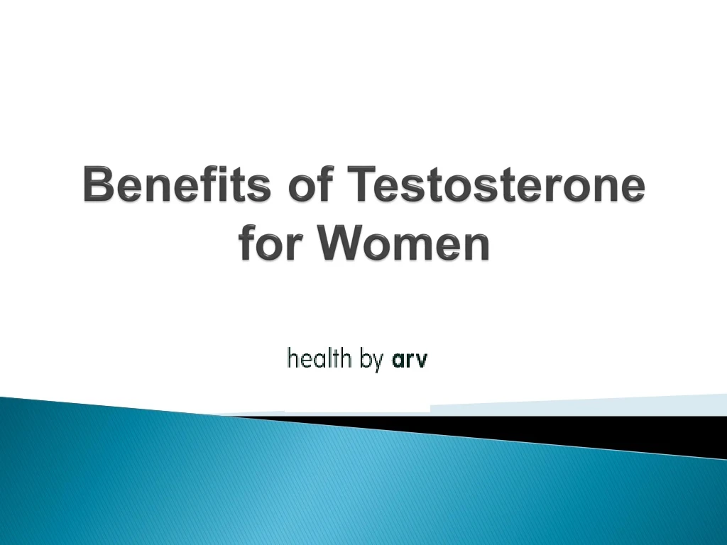 benefits of testosterone for women