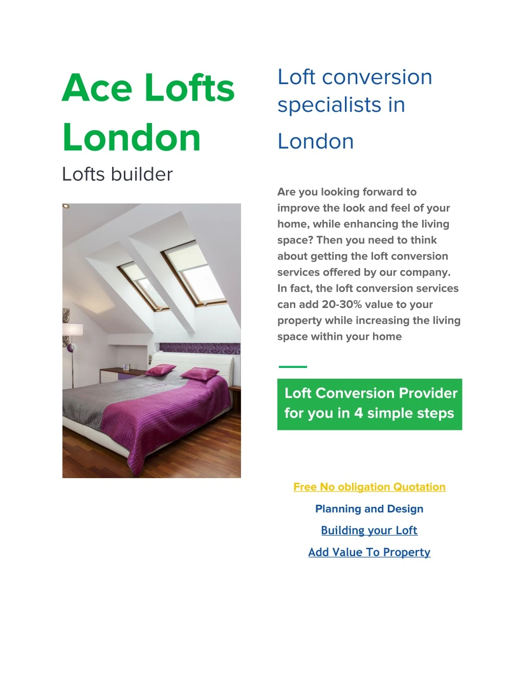 loft conversion specialists in london