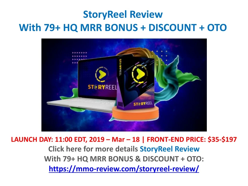 storyreel review with 79 hq mrr bonus discount oto