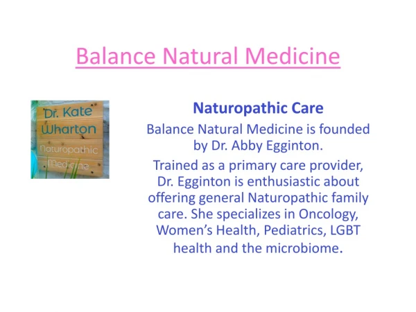 Balance Naturopathic