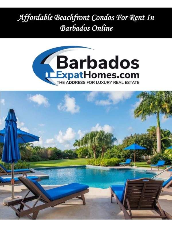 Affordable Beachfront Condos For Rent In Barbados Online