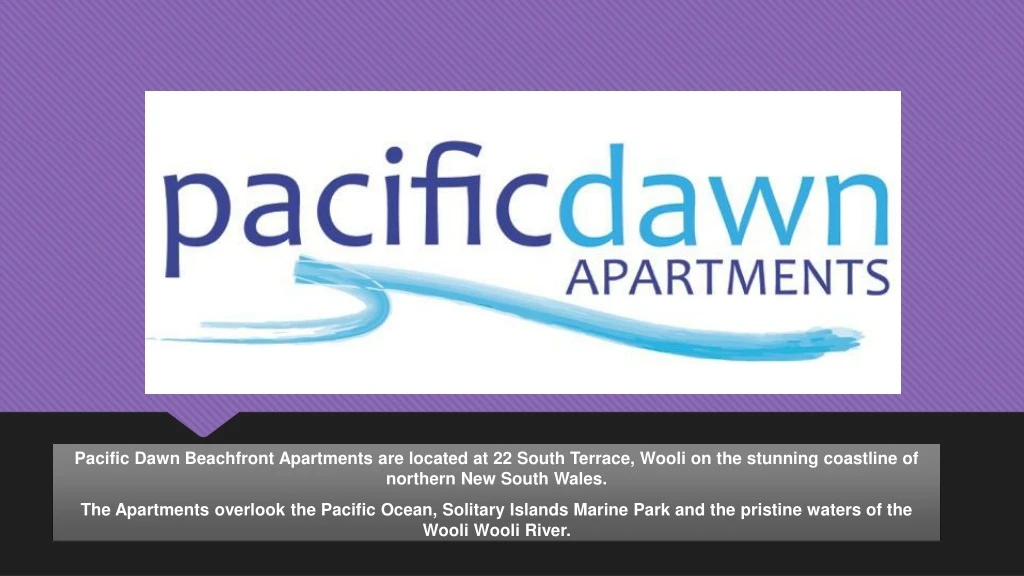 pacific dawn beachfront apartments are located