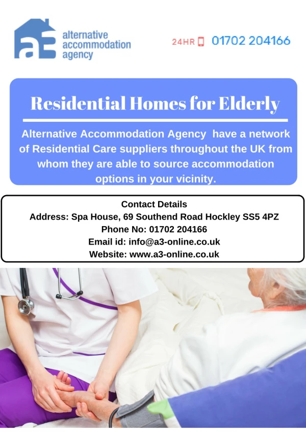 Residential Homes for Elderly