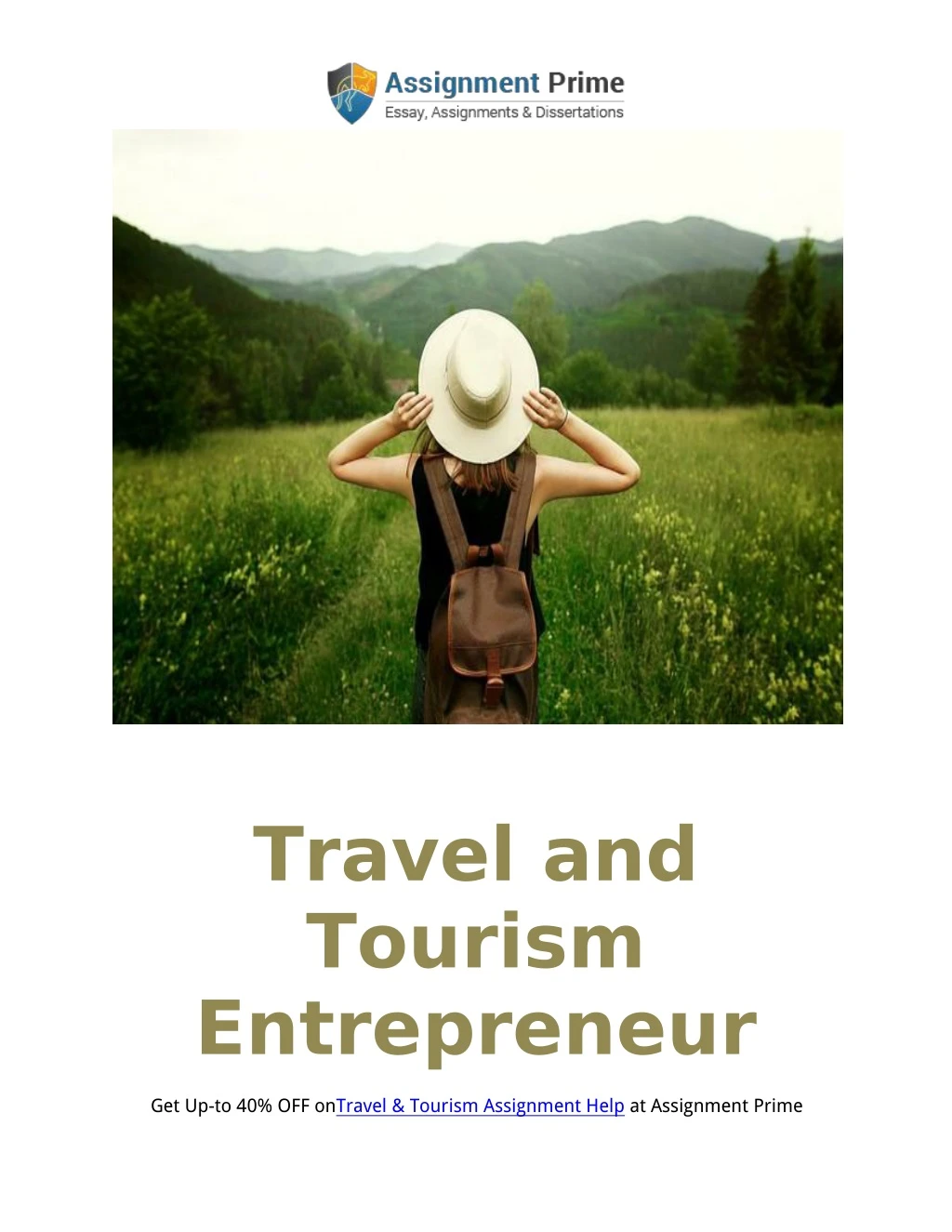 travel and tourism entrepreneur