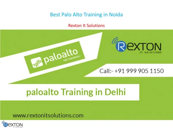 best palo alto training in noida