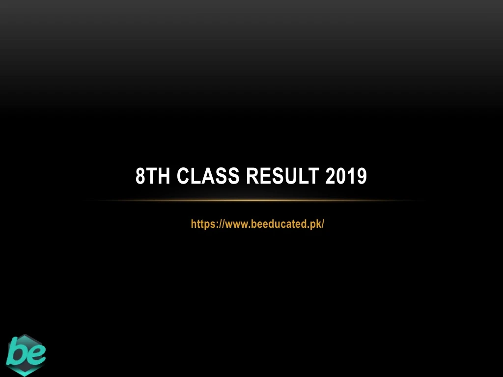 8th class result 2019