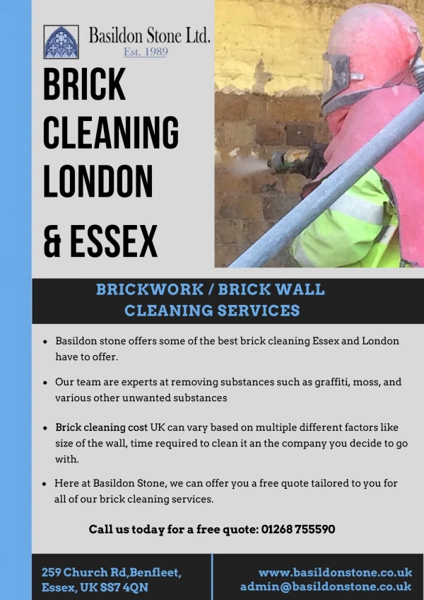 Brick Cleaning London