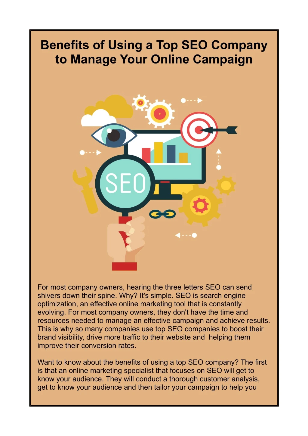 benefits of using a top seo company to manage