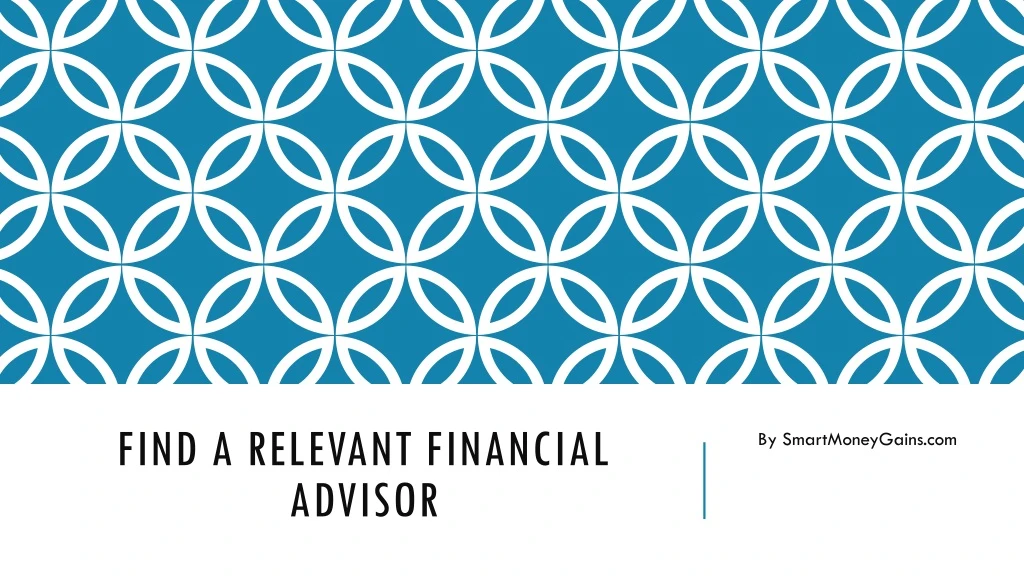 find a relevant financial advisor