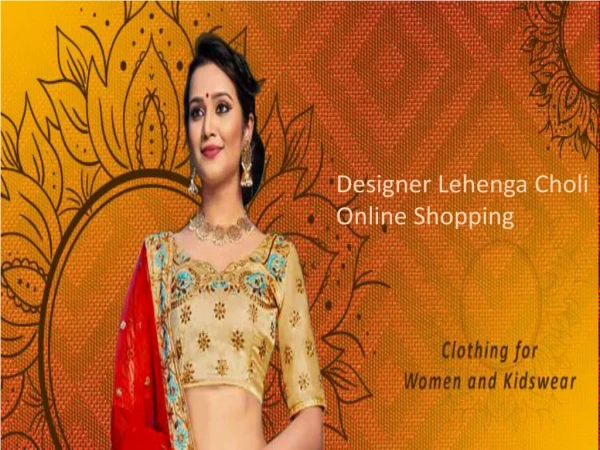 designer lehenga choli online shopping