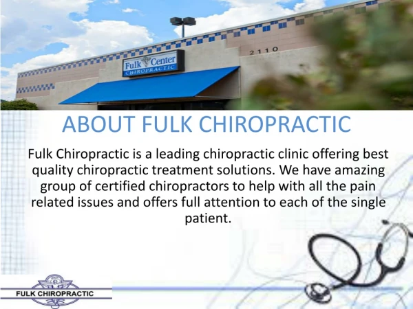 Looking To Get the Treatment from Olathe Chiropractor, Contact FULK CHIROPRACTIC