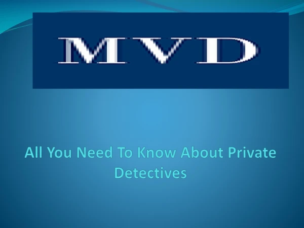 all you need to know about private detectives