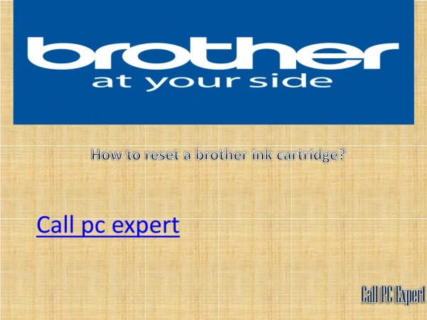 how to reset brother ink cartridge?
